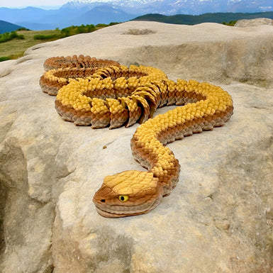 Coiled Precision: The 3D-Printed Rattlesnake