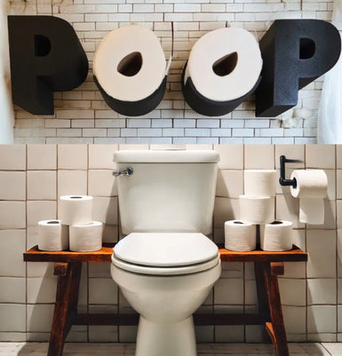 POOP  toilet paper holder, toilet paper decoration black, toilet roll holder, spare roll holder, elegant design