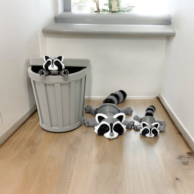 3D printed raccoon