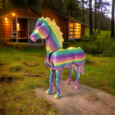 Vibrant 3D Printed Horse - Custom Colors Available!