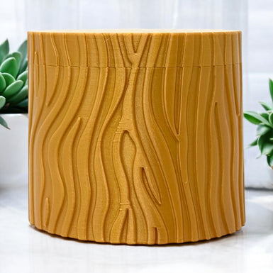 Wood grain storage container