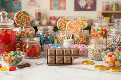 Chocolate Bar Clicker Fidget Keychain